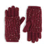 Glitzy Convertible Touchscreen Gloves - Red